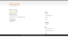 Tablet Screenshot of chrusciel.net